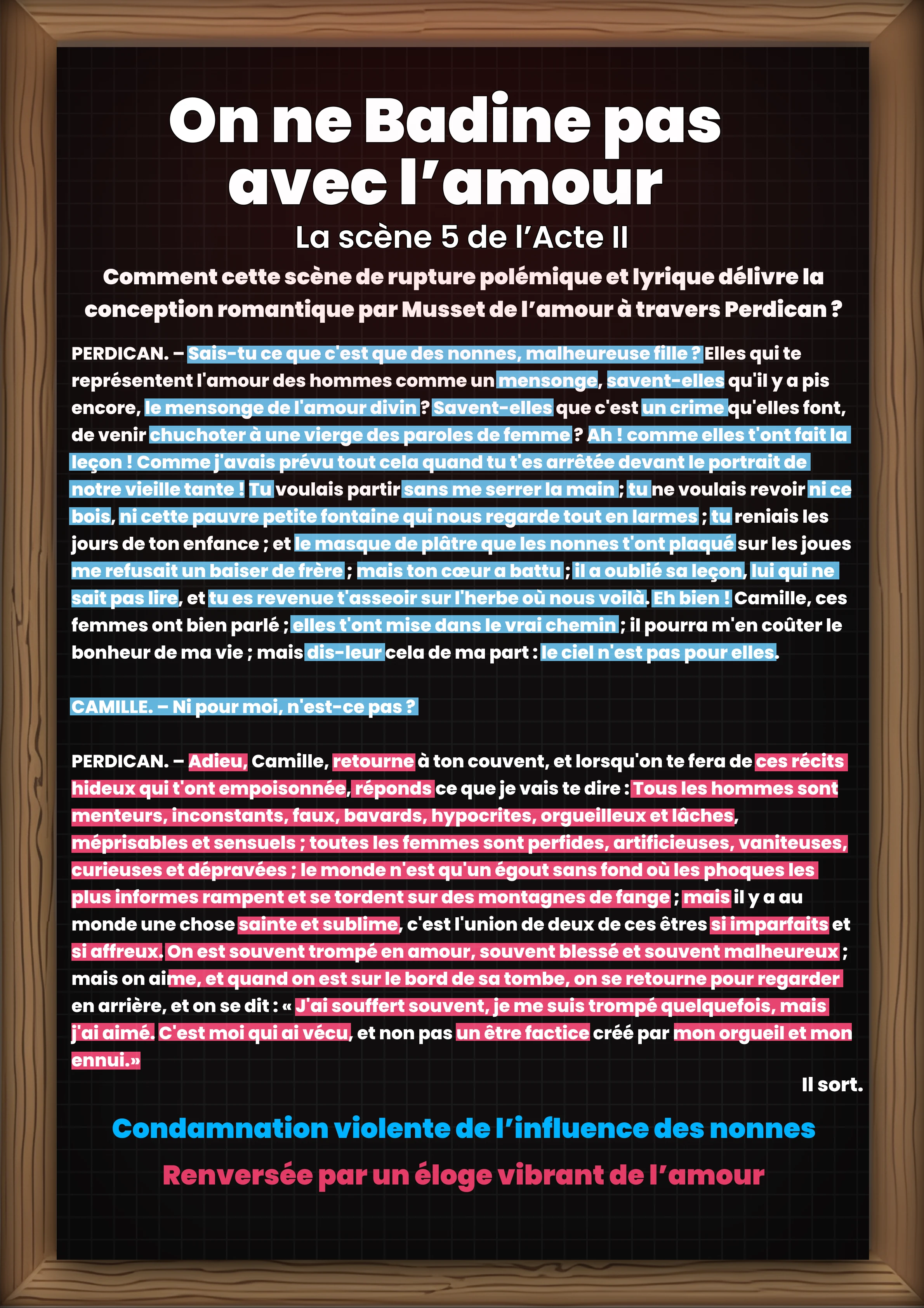 On ne Badine pas avec l’amour - La scène 5 de l’Acte II - théâtre